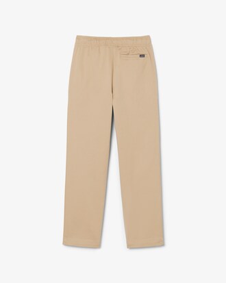 Pantaloni in gabardine di cotone elasticizzato