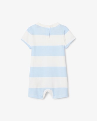 Tutina neonato in interlock a righe