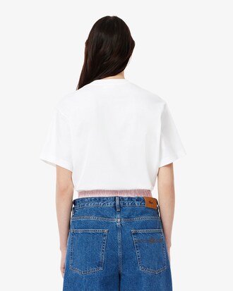 T-shirt oversize in jersey drappeggiato