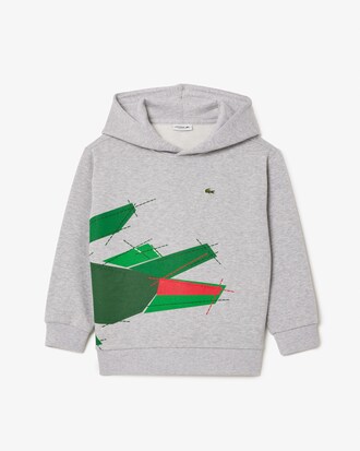 Felpa con cappuccio con grafica coccodrillo