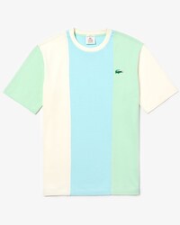 T-shirt unisex a righe con motivo color block Lacoste LIVE x GOLF le FLEUR