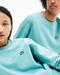 Felpa a girocollo unisex Lacoste LIVE in cotone tinta unita