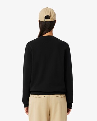 Felpa in pile girocollo relaxed fit