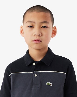 Polo in Petit Piqu&eacute; color block