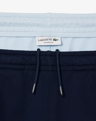 Pantaloni felpati affusolati color block