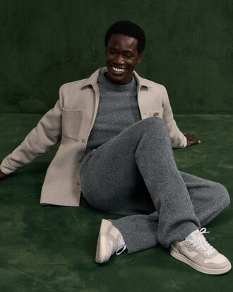 Sneakers da uomo in pelle T-Clip Set