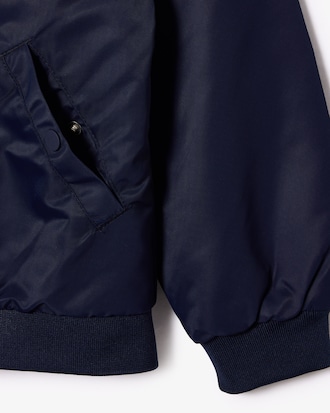 Bomber in nylon colorblock