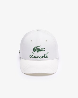 Cappellino con coccodrillo ricamato e logo