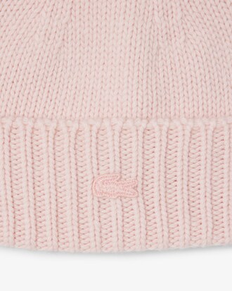 Berretto 3D in maglia di lana a coste