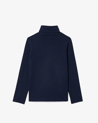 T-shirt a collo alto in cotone