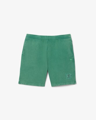 Shorts in cotone felpato effetto lavato