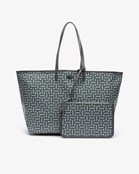 Women's Monogramme Large Coated Cotton Canvas Tote Bag