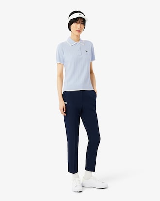 Maglione da golf con colletto a polo a maniche corte