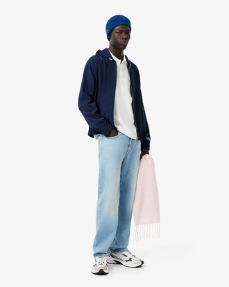 Berretto in lana spazzolata a costine