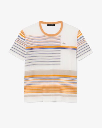 T-shirt in jersey di raso a righe Runway