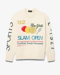 Maglione a intarsio con motivo ricamato Runway