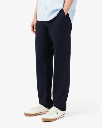 Pantaloni chino regular fit in twill di cotone