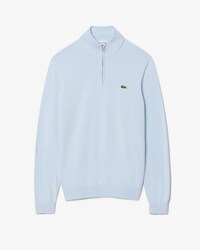 Pullover in cotone a collo alto con zip