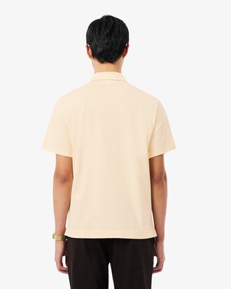 Polo Paris classic fit ricamata con collo aperto