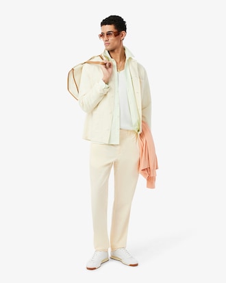 Pantaloni chino regular fit in twill di cotone