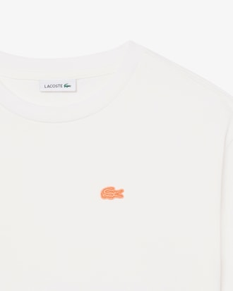 T-shirt in cotone con coccodrillo stampato