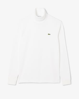 T-shirt con collo alto a maniche lunghe
