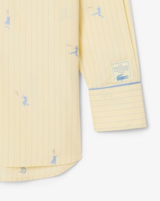 Camicia oversize con motivi jacquard