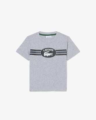 T-shirt in cotone con stampa monogramma