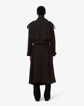 Trench in lana Runway