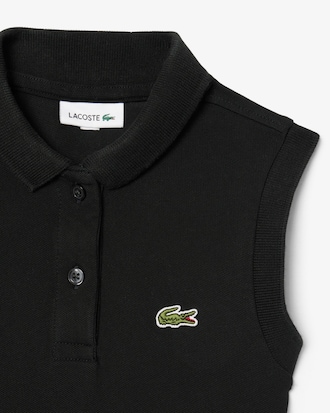 Abito senza maniche in piqu&eacute; elasticizzato