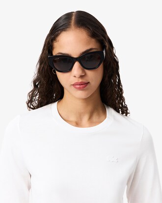 T-shirt in morbido cotone con maniche a tre quarti