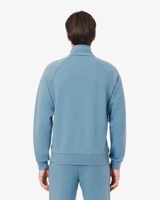 Felpa double face in jersey con zip