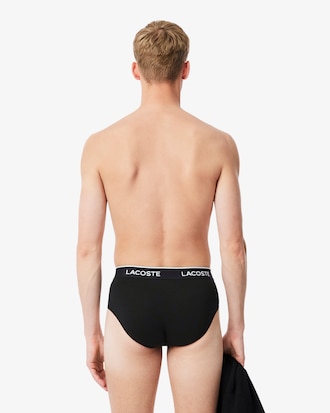 Confezione da 3 slip in cotone tinta unita con logo