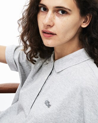Soft Polo relax fit Lacoste in piqu&eacute; fluido di cotone stretch tinta unita