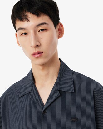 Camicia in seersucker relaxed fit