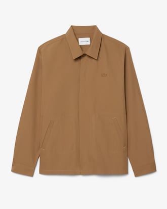 Overshirt in twill di misto cotone