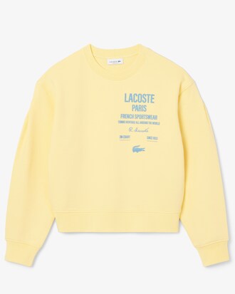 Felpa oversize plissettata con stampa
