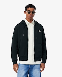 Felpa in tessuto felpato classic fit con zip