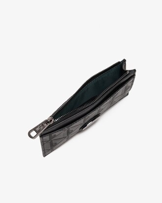 Portatessere in pelle con zip Nomogramme