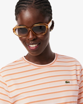 Abito t-shirt in cotone a righe