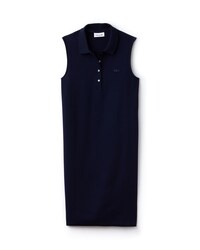 Abito a polo senza maniche in micro piqu&eacute; tinta unita