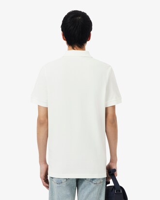 Polo con logo a righe regular fit
