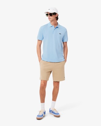 Polo in piqu&eacute; con coccodrillo con paesaggio classic fit