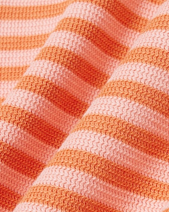 Polo a righe testurizzata classic fit