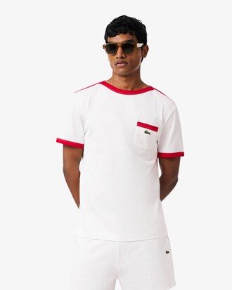 T-shirt in cotone con taschino Archive Re-edition
