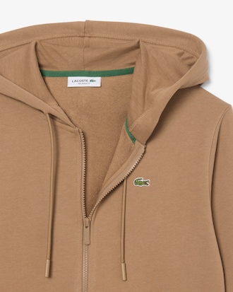Felpa con cappuccio in pile con zip