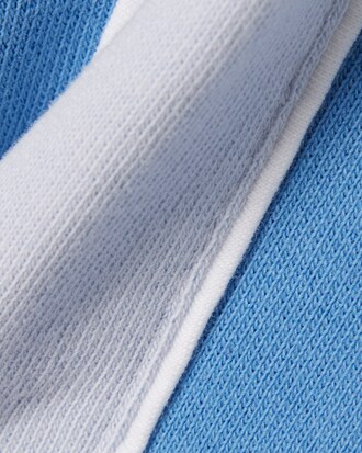 Shorts in tessuto felpato color block