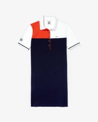 Vestito a polo da donna in mini piqu&eacute; Lacoste SPORT French Open