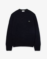Maglione a girocollo in lana cardata