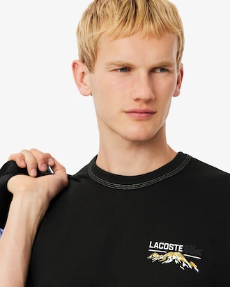 T-shirt con stampa multipla in jersey